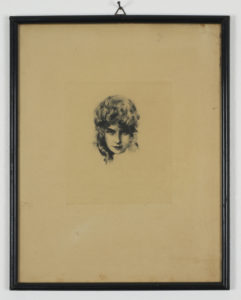 Frauen Portrait, 130x145, Tusche