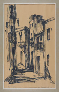 1952 Taormina, Sizilien, 255x370, Aquarell oder Tusche